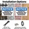 Signmission Restricted Residential Area No Hunting Or OSHA Notice Sign, Plastic, 10in W x 7in L, 2PK OS-2PACK-NS-P-710-L-18091 - alternate 6